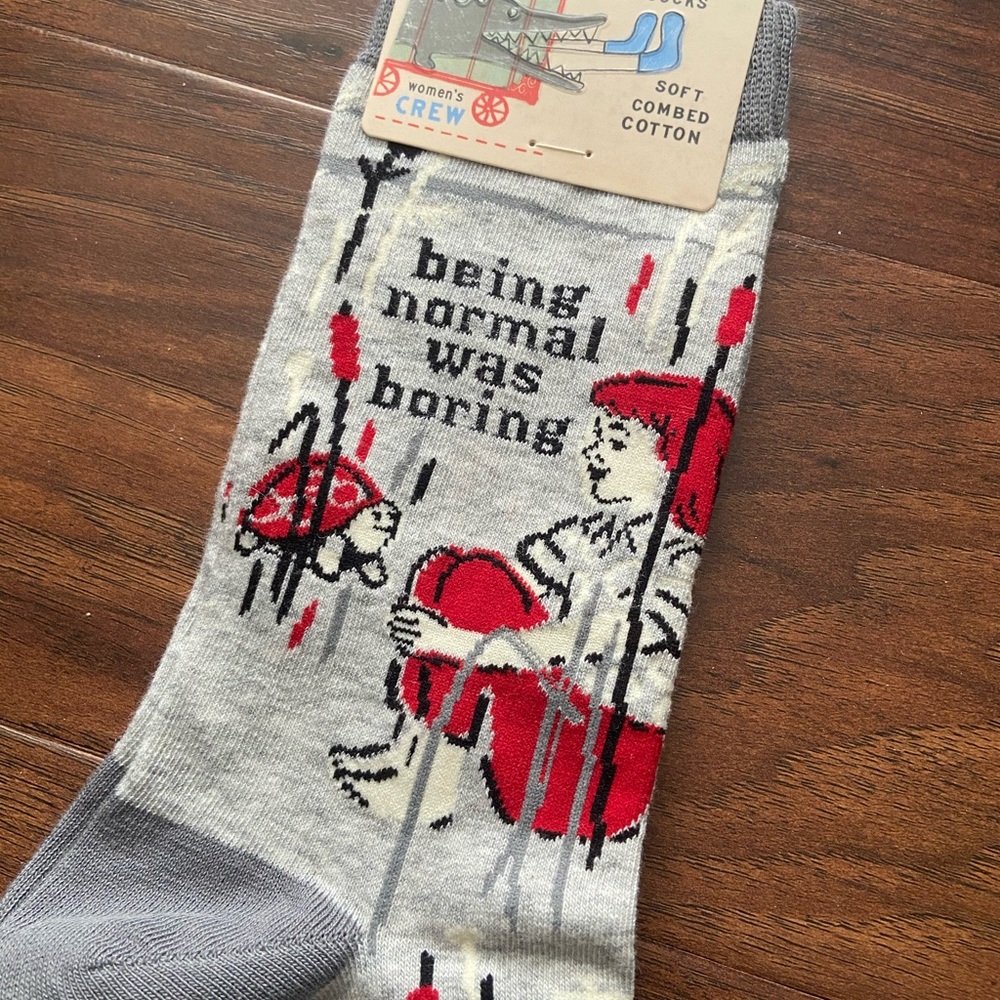 BlueQ socks - “being normal was boring” - NWT